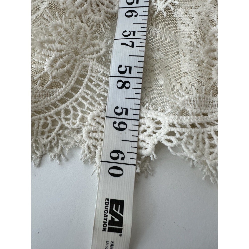 New Champagne & Strawberry Maxi Dress Women's Small Ivory Lace Wedding Romantic - Picture 12 of 12
